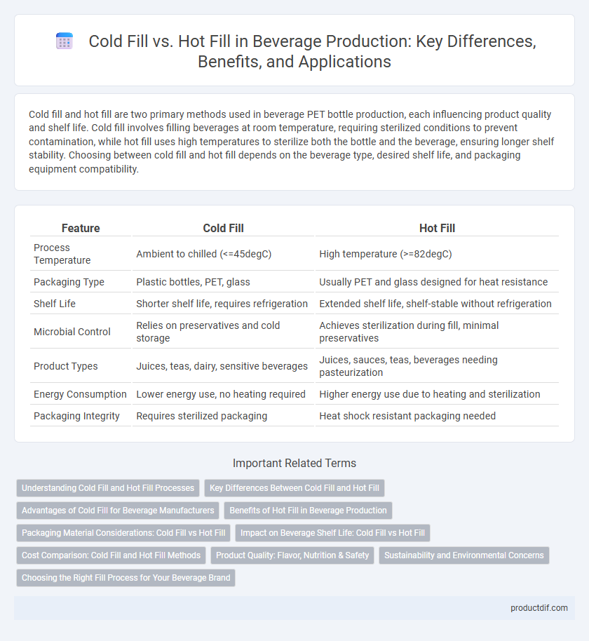 Cold Fill vs. Hot Fill in Beverage Production: Key Differences, Benefits, and Applications