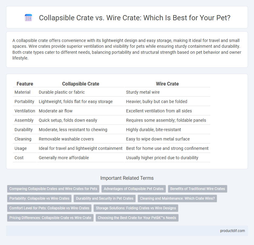 Collapsible Crate vs. Wire Crate: Which Is Best for Your Pet?