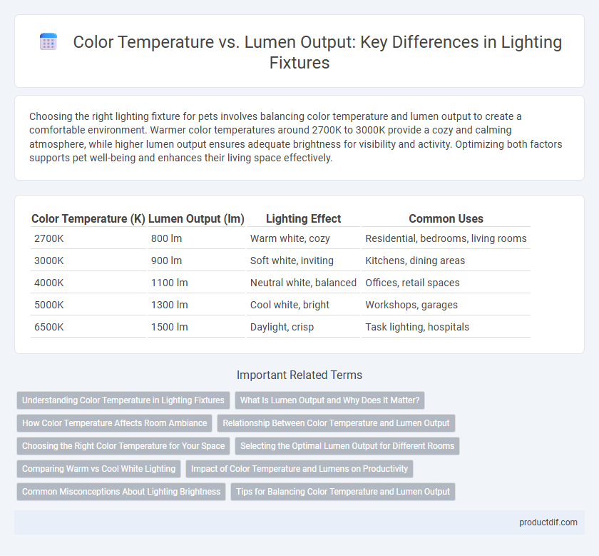 Color Temperature vs. Lumen Output: Key Differences in Lighting Fixtures