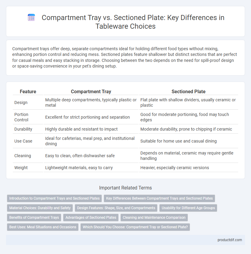Compartment Tray vs. Sectioned Plate: Key Differences in Tableware Choices