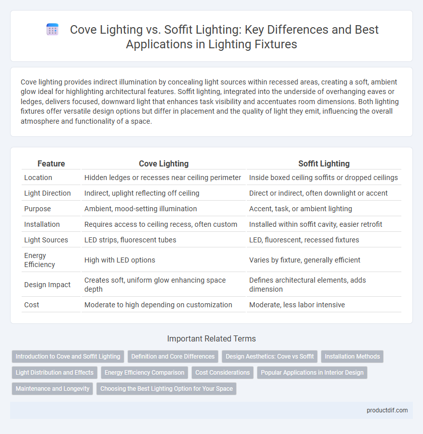 Cove Lighting vs. Soffit Lighting: Key Differences and Best Applications in Lighting Fixtures