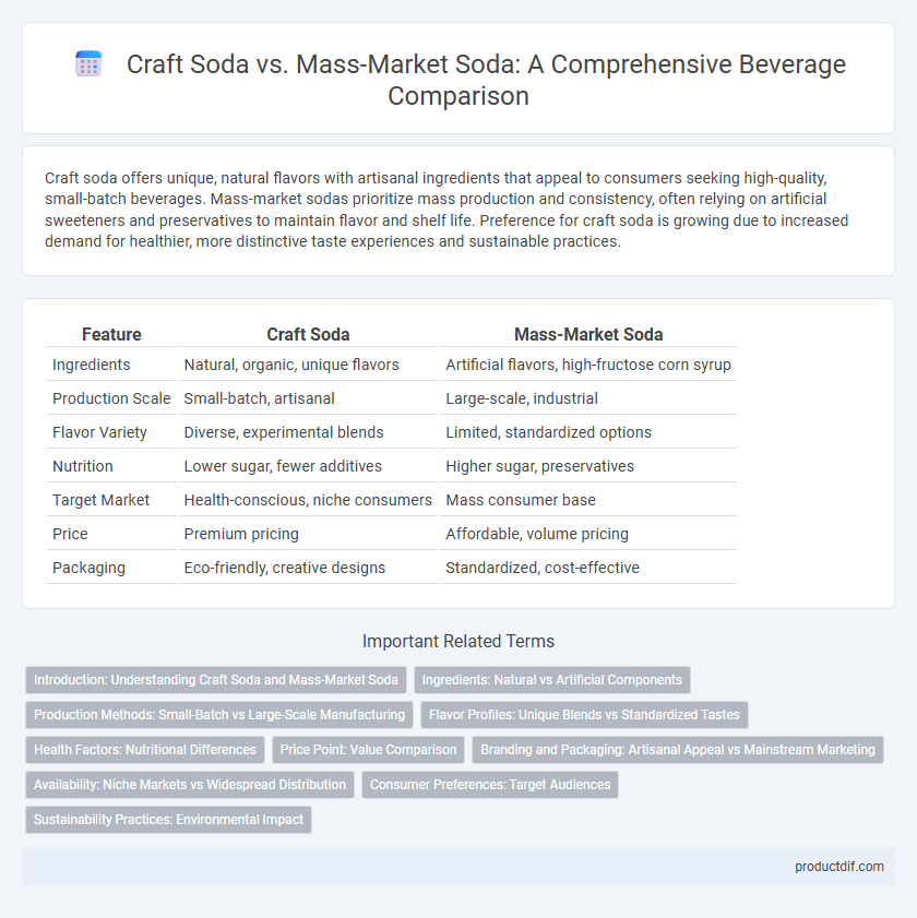 Craft Soda vs. Mass-Market Soda: A Comprehensive Beverage Comparison