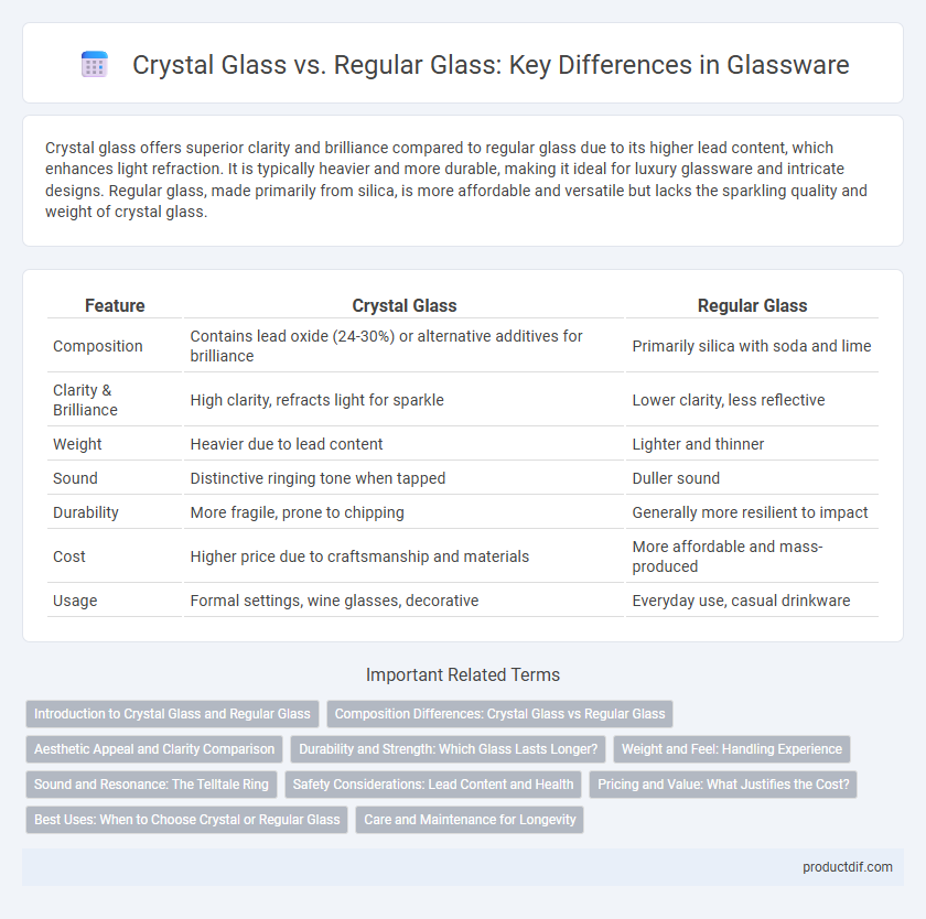 Crystal Glass vs. Regular Glass: Key Differences in Glassware