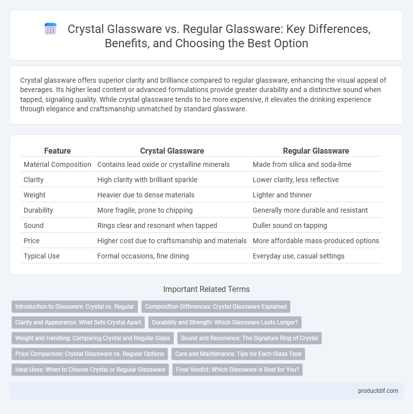 Crystal Glassware vs. Regular Glassware: Key Differences, Benefits, and Choosing the Best Option
