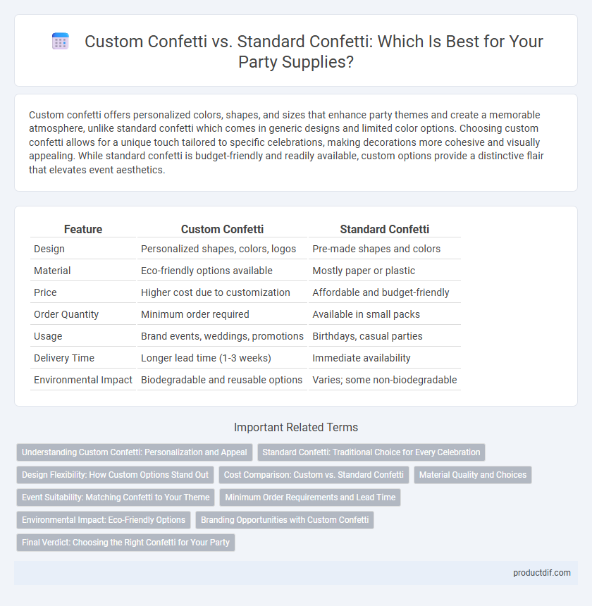 Custom Confetti vs. Standard Confetti: Which Is Best for Your Party Supplies?