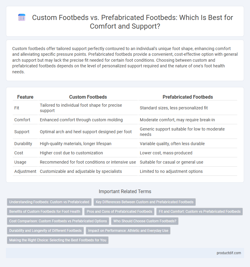 Custom Footbeds vs. Prefabricated Footbeds: Which Is Best for Comfort and Support?