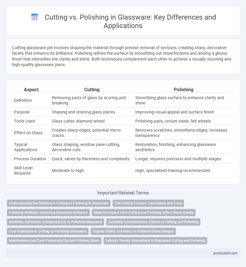 Cutting vs. Polishing in Glassware: Key Differences and Applications