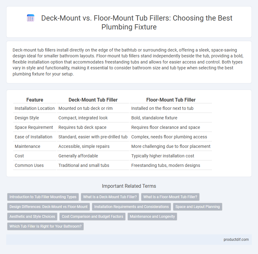 Deck-Mount vs. Floor-Mount Tub Fillers: Choosing the Best Plumbing Fixture