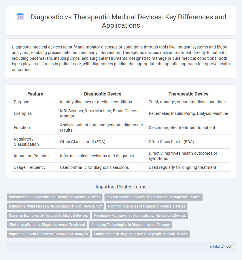 Diagnostic vs Therapeutic Medical Devices: Key Differences and Applications