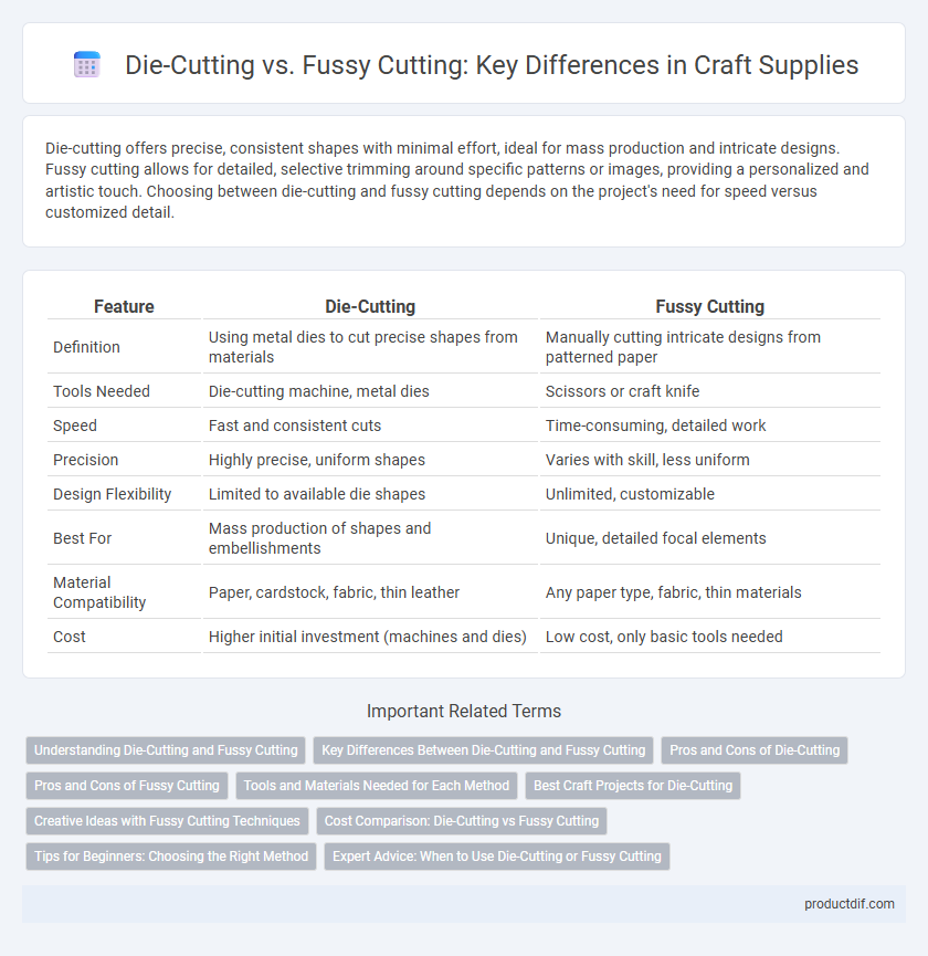 Die-Cutting vs. Fussy Cutting: Key Differences in Craft Supplies