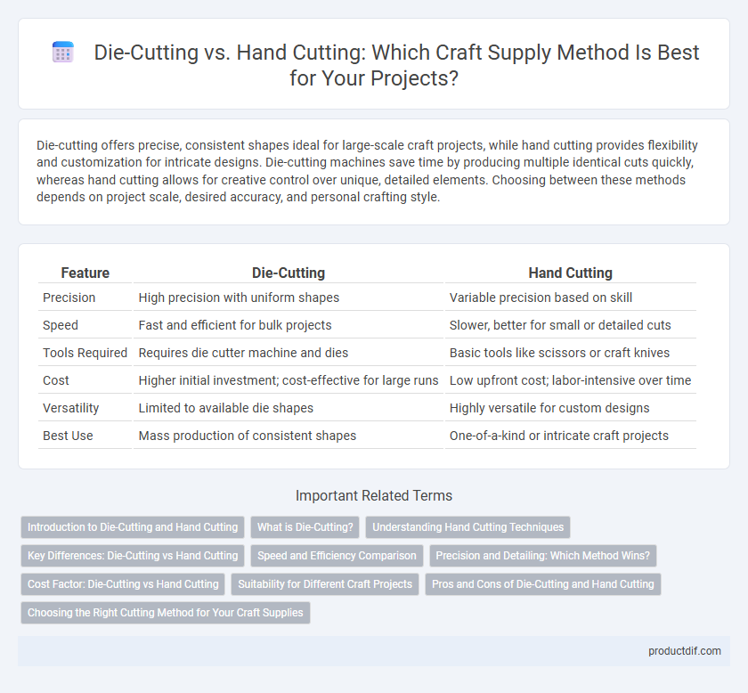 Die-Cutting vs. Hand Cutting: Which Craft Supply Method Is Best for Your Projects?