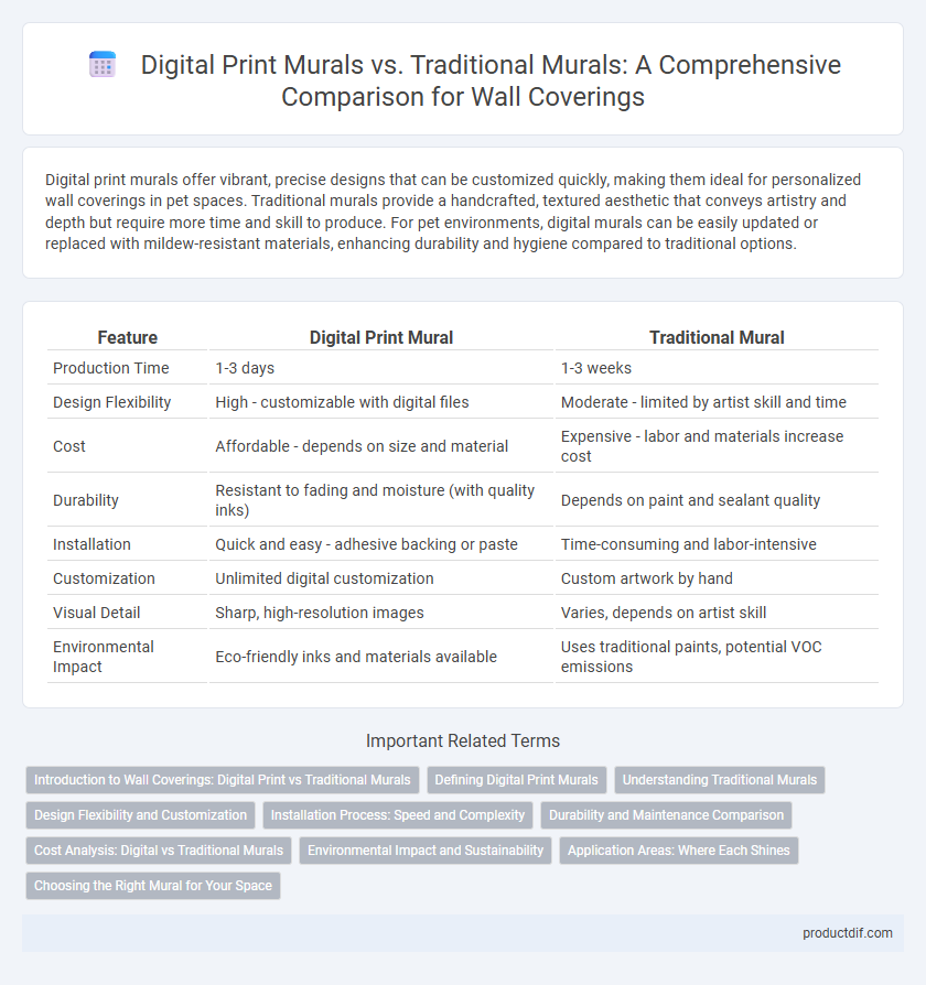 Digital Print Murals vs. Traditional Murals: A Comprehensive Comparison for Wall Coverings