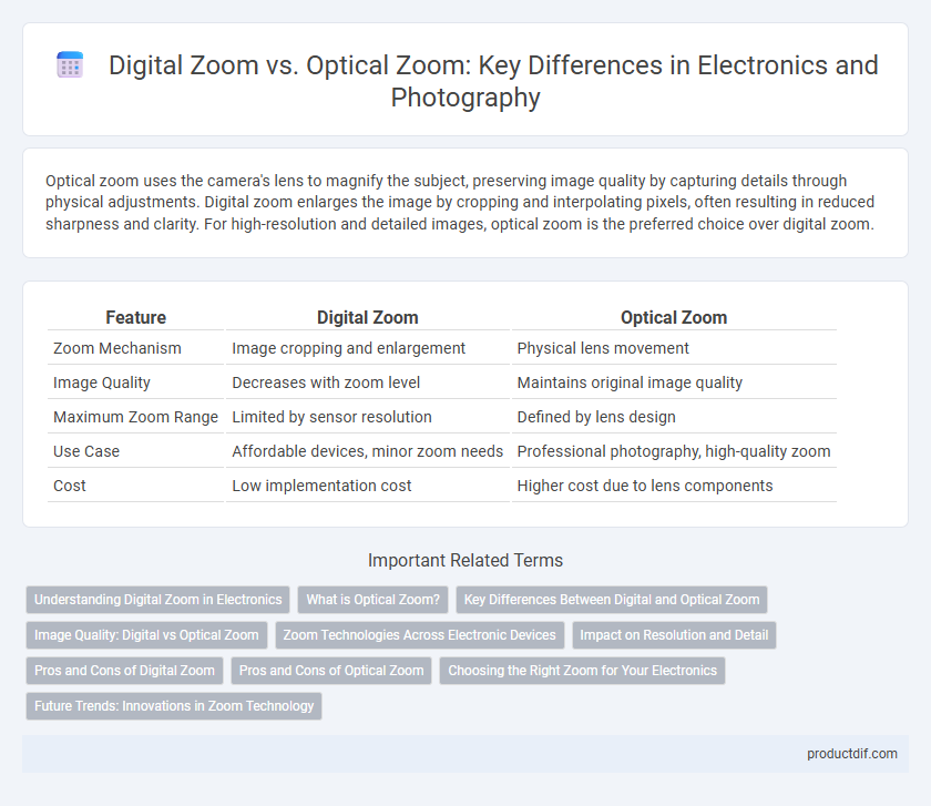 Digital Zoom vs. Optical Zoom: Key Differences in Electronics and Photography