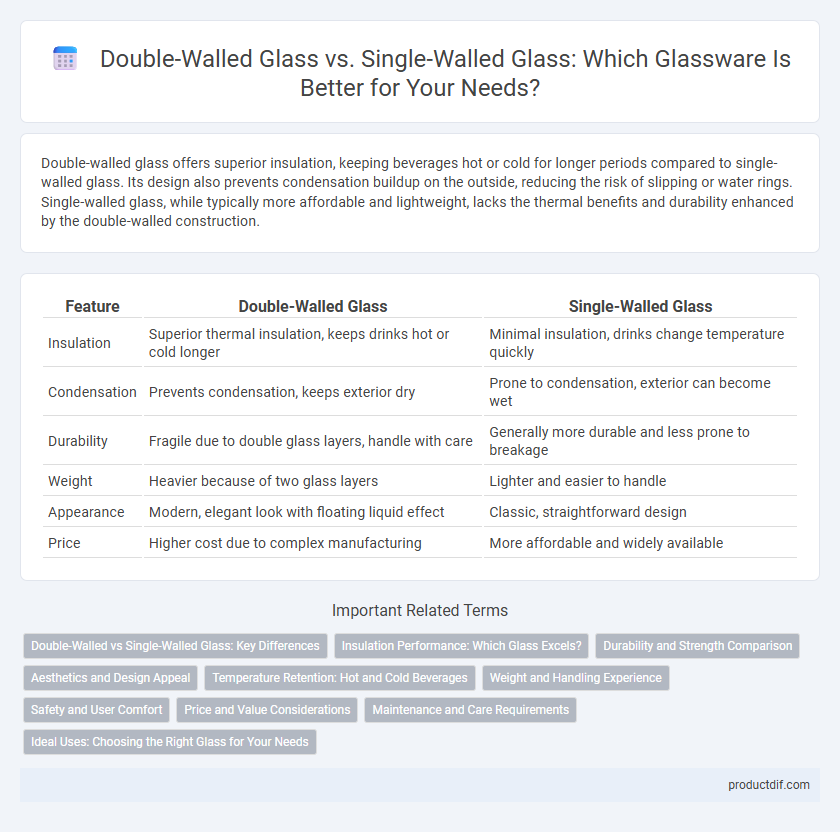 Double-Walled Glass vs. Single-Walled Glass: Which Glassware Is Better for Your Needs?