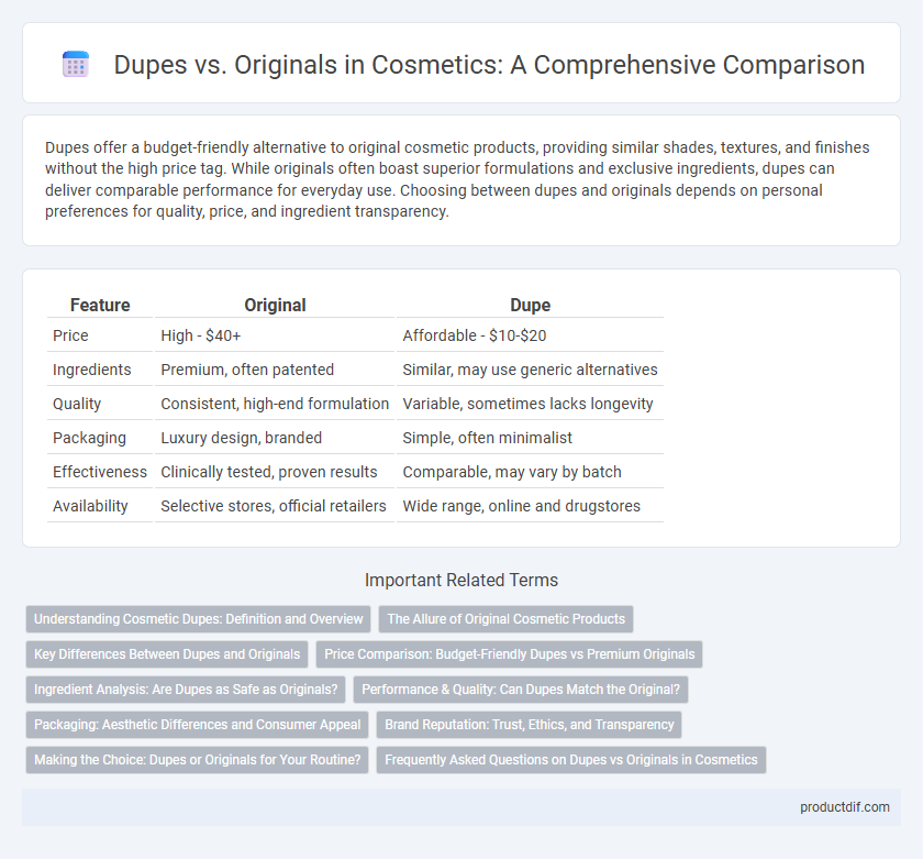 Dupes vs. Originals in Cosmetics: A Comprehensive Comparison