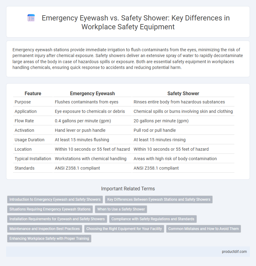 Emergency Eyewash vs. Safety Shower: Key Differences in Workplace Safety Equipment