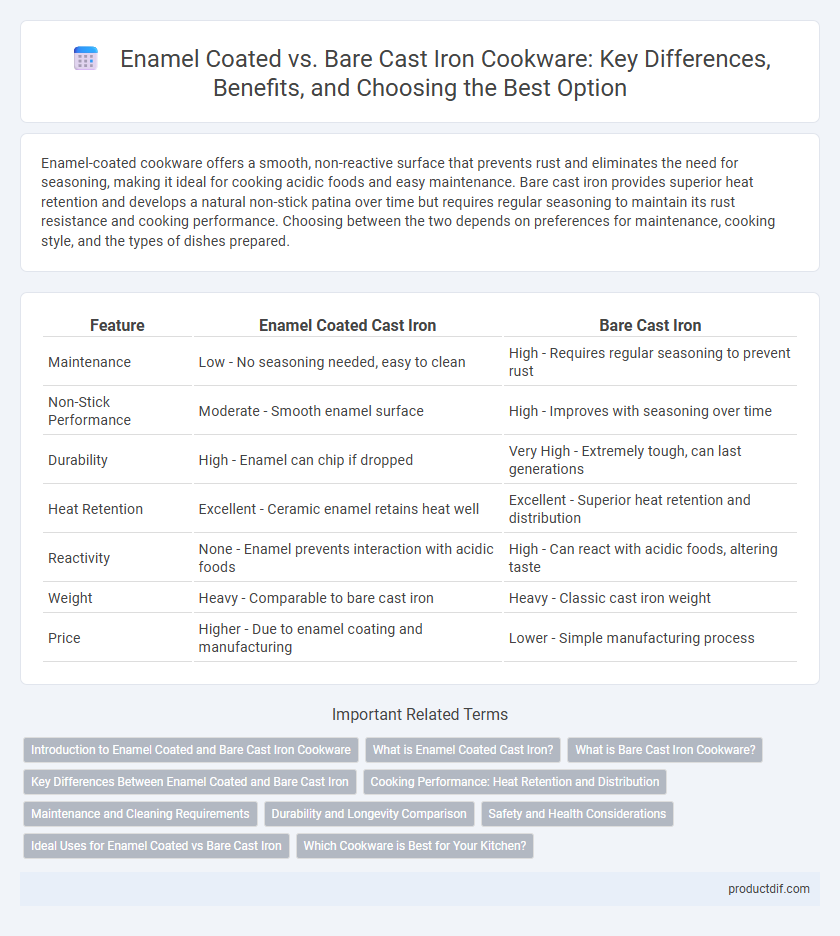 Enamel Coated vs. Bare Cast Iron Cookware: Key Differences, Benefits, and Choosing the Best Option