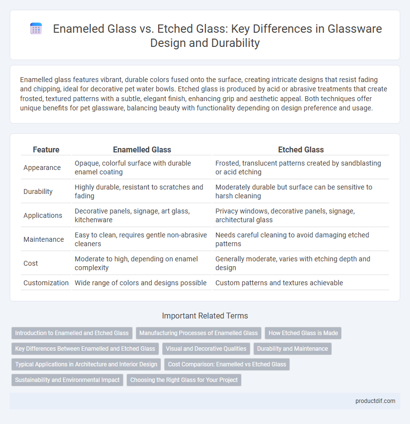 Enameled Glass vs. Etched Glass: Key Differences in Glassware Design and Durability