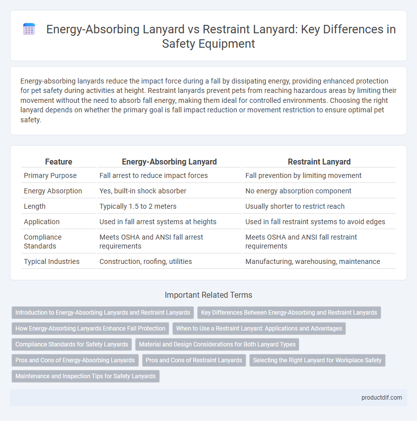 Energy-Absorbing Lanyard vs Restraint Lanyard: Key Differences in Safety Equipment