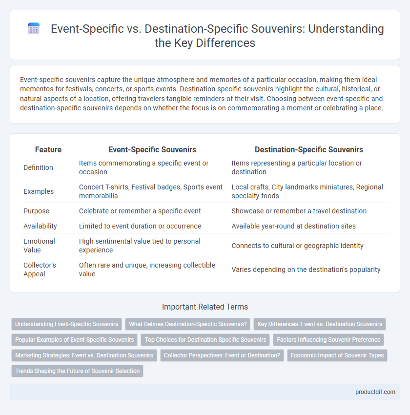 Event-Specific vs. Destination-Specific Souvenirs: Understanding the Key Differences