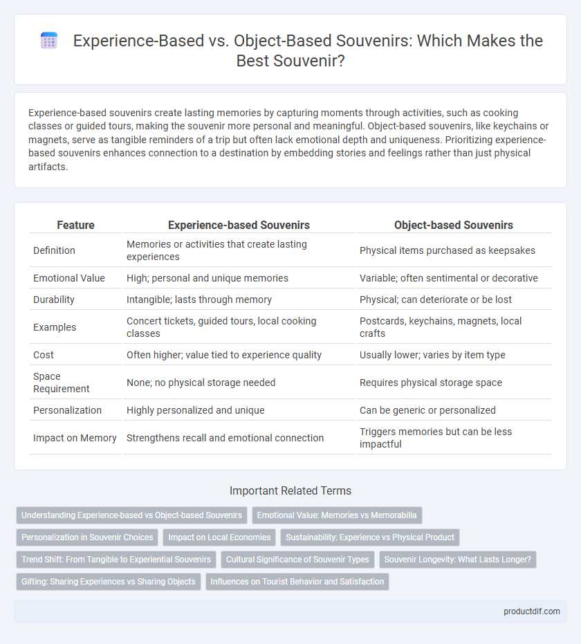 Experience-Based vs. Object-Based Souvenirs: Which Makes the Best Souvenir?
