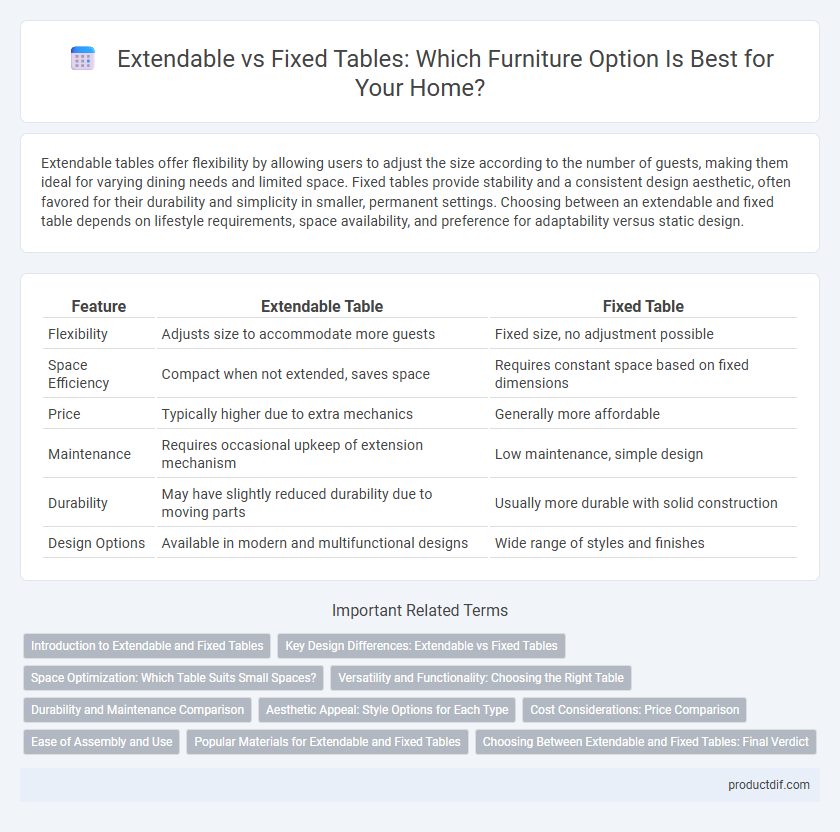 Extendable vs Fixed Tables: Which Furniture Option Is Best for Your Home?