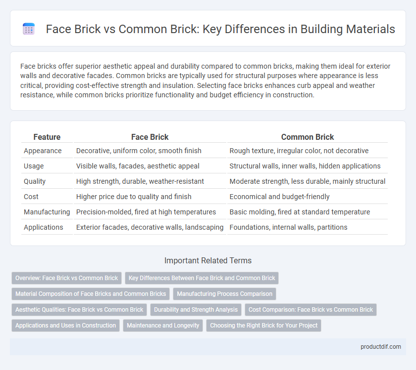 Face Brick vs Common Brick: Key Differences in Building Materials