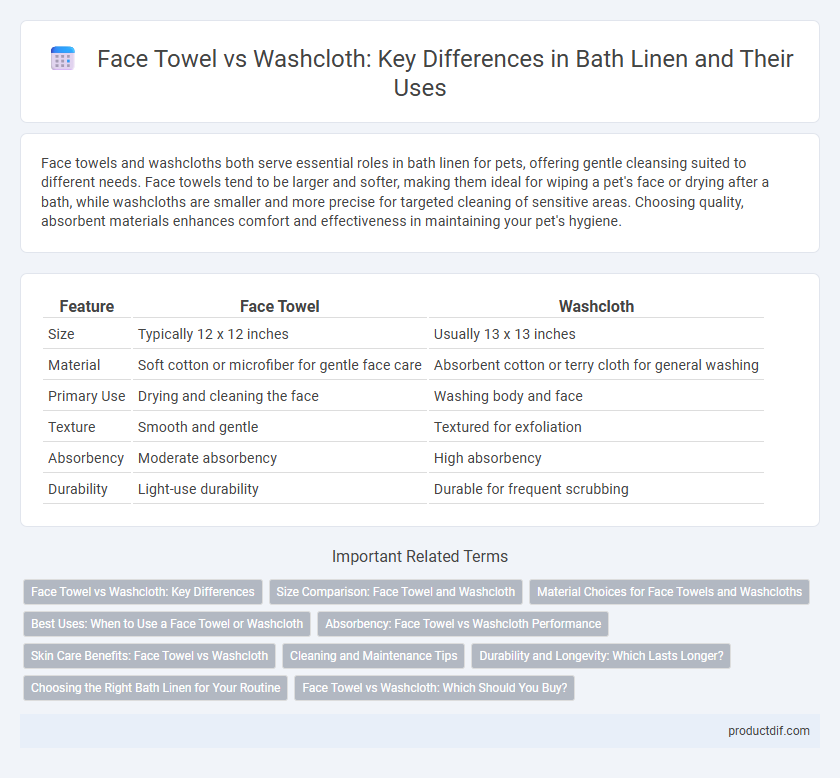 Face Towel vs Washcloth: Key Differences in Bath Linen and Their Uses