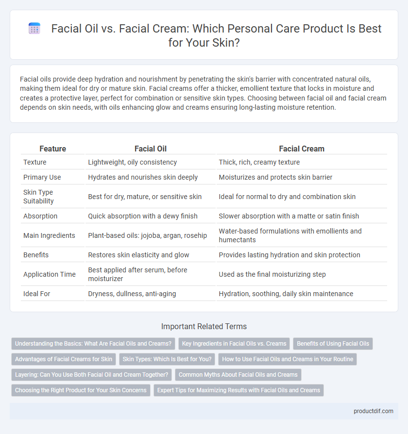 Facial Oil vs. Facial Cream: Which Personal Care Product Is Best for Your Skin?
