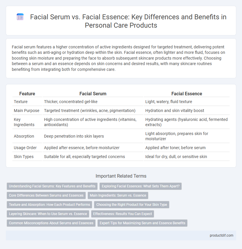 Facial Serum vs. Facial Essence: Key Differences and Benefits in Personal Care Products