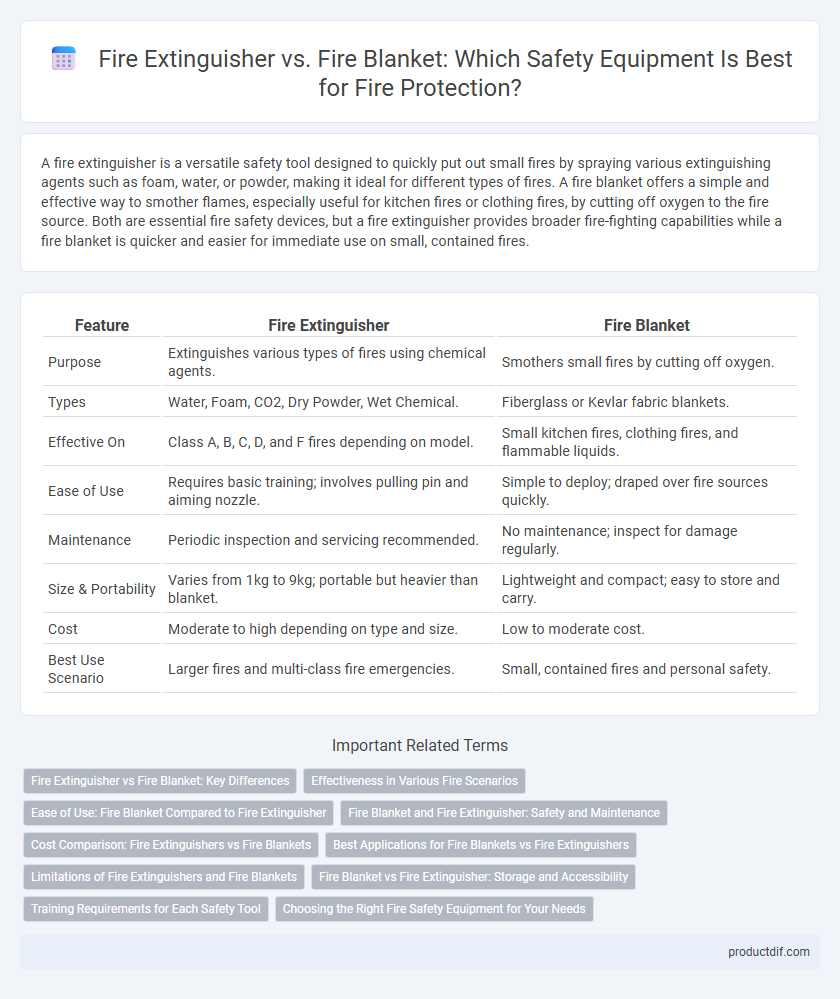 Fire Extinguisher vs. Fire Blanket: Which Safety Equipment Is Best for Fire Protection?