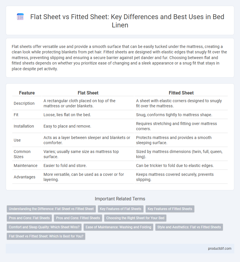 Flat Sheet vs Fitted Sheet: Key Differences and Best Uses in Bed Linen