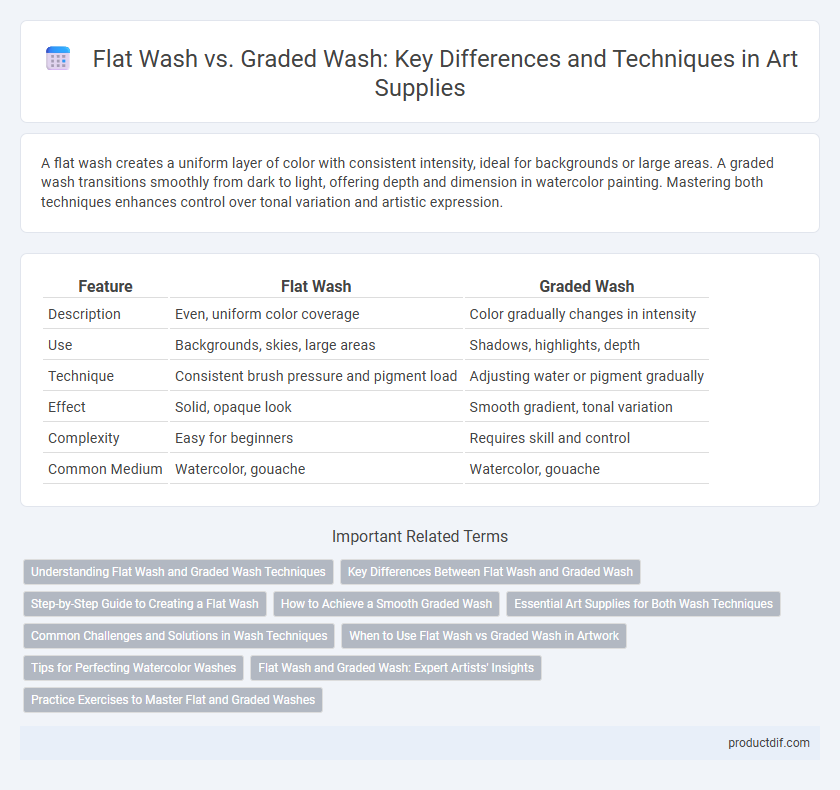 Flat Wash vs. Graded Wash: Key Differences and Techniques in Art Supplies