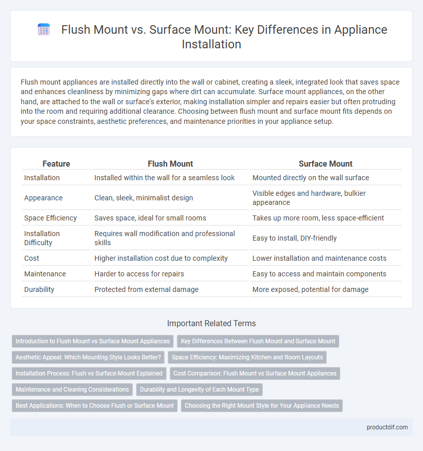 Flush Mount vs. Surface Mount: Key Differences in Appliance Installation