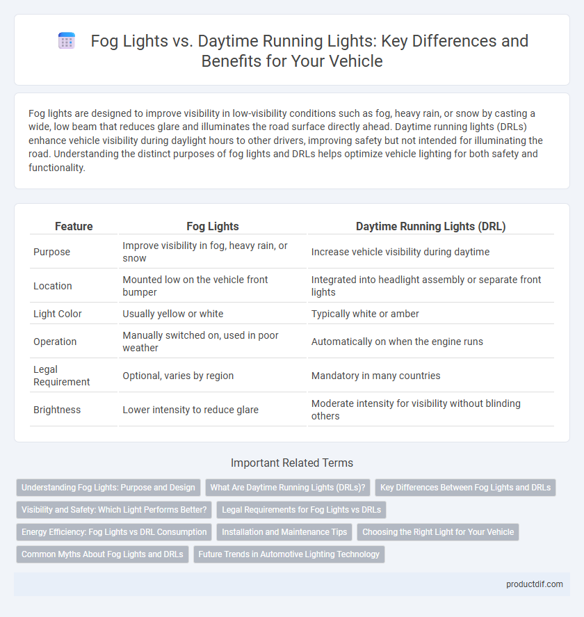 Fog Lights vs. Daytime Running Lights: Key Differences and Benefits for Your Vehicle