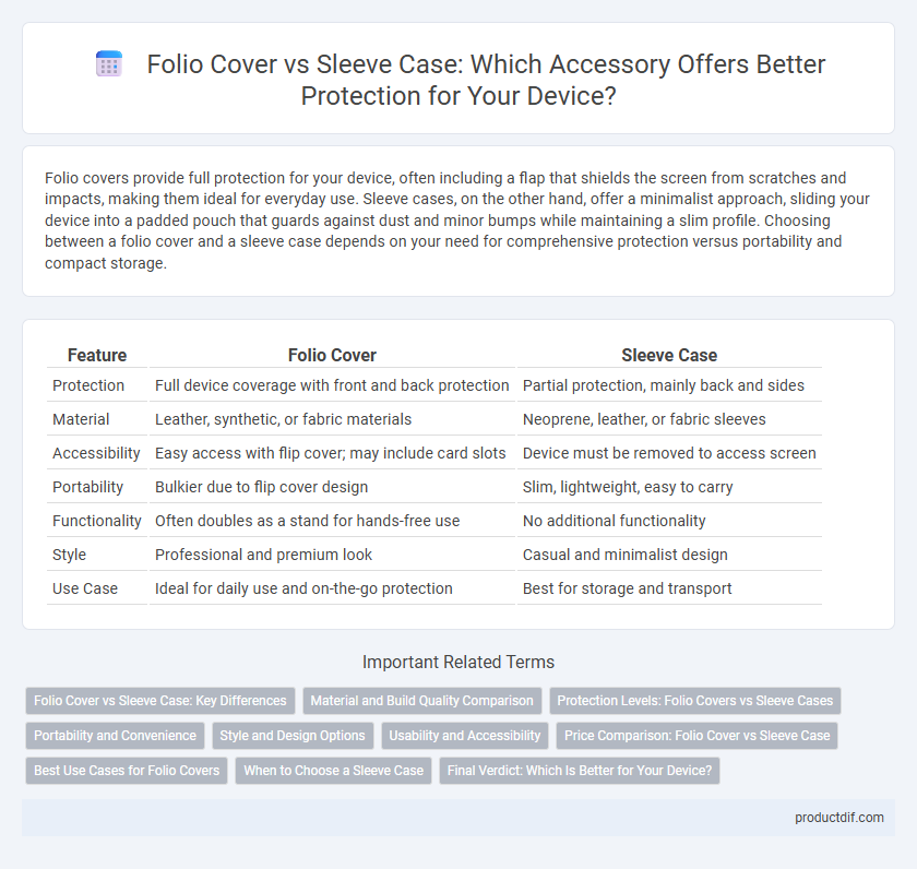 Folio Cover vs Sleeve Case: Which Accessory Offers Better Protection for Your Device?