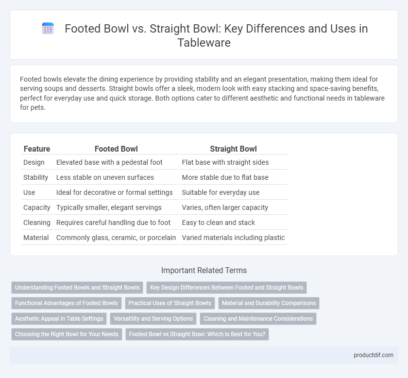 Footed Bowl vs. Straight Bowl: Key Differences and Uses in Tableware