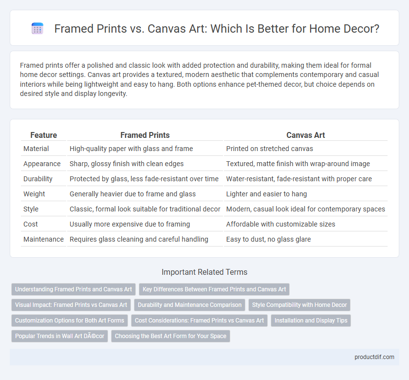 Framed Prints vs. Canvas Art: Which Is Better for Home Decor?