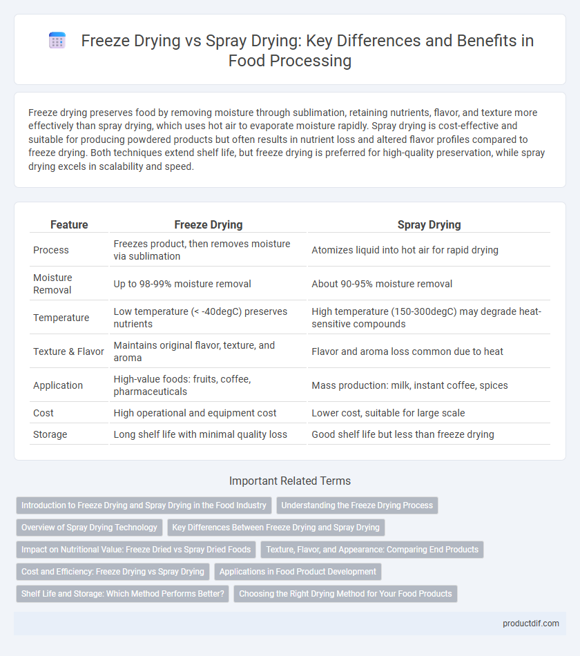 Freeze Drying vs Spray Drying: Key Differences and Benefits in Food Processing