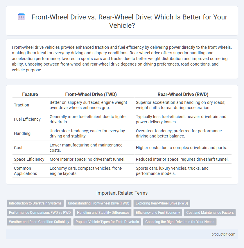 Front-Wheel Drive vs. Rear-Wheel Drive: Which Is Better for Your Vehicle?