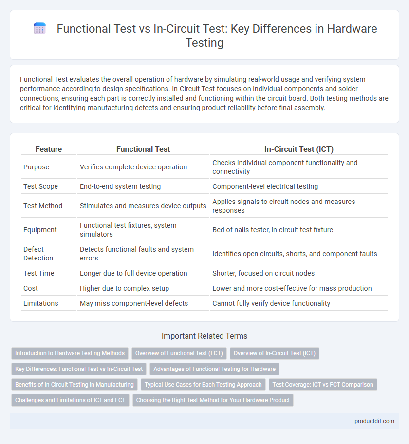 Functional Test vs In-Circuit Test: Key Differences in Hardware Testing