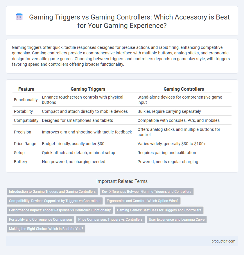 Gaming Triggers vs Gaming Controllers: Which Accessory is Best for Your Gaming Experience?