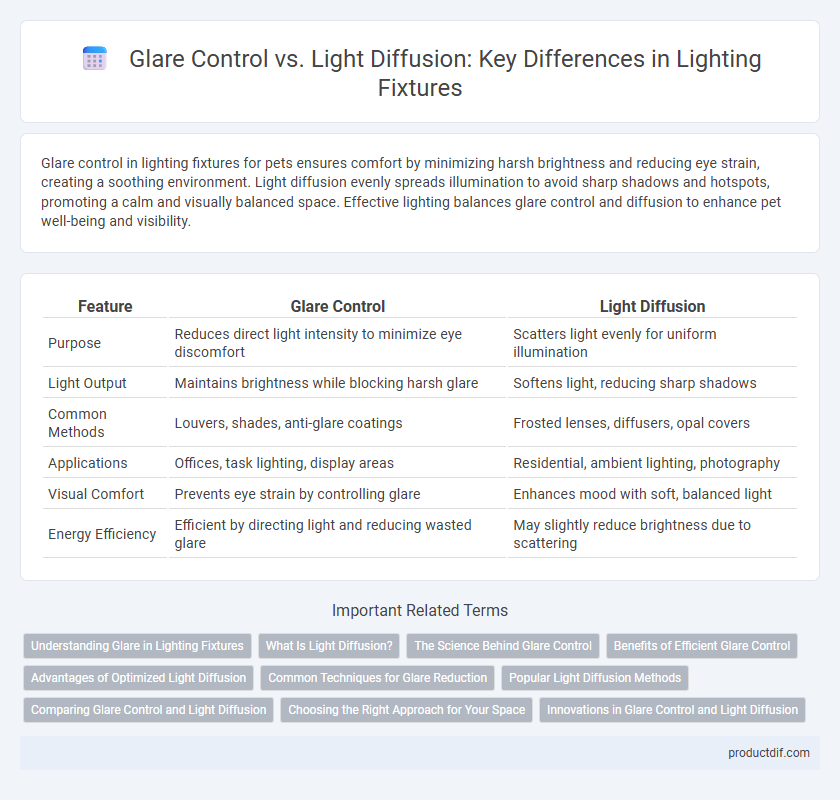 Glare Control vs. Light Diffusion: Key Differences in Lighting Fixtures