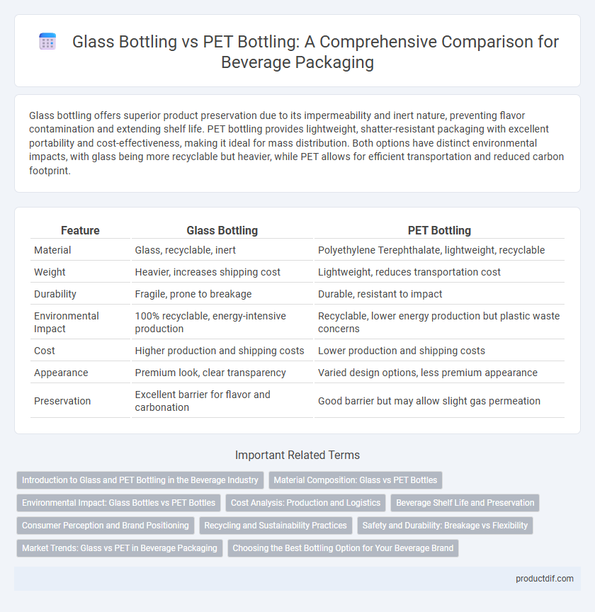 Glass Bottling vs PET Bottling: A Comprehensive Comparison for Beverage Packaging