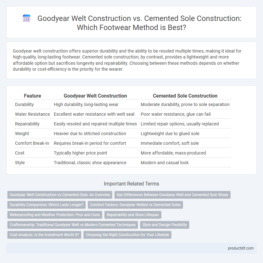 Goodyear Welt Construction vs. Cemented Sole Construction: Which Footwear Method is Best?