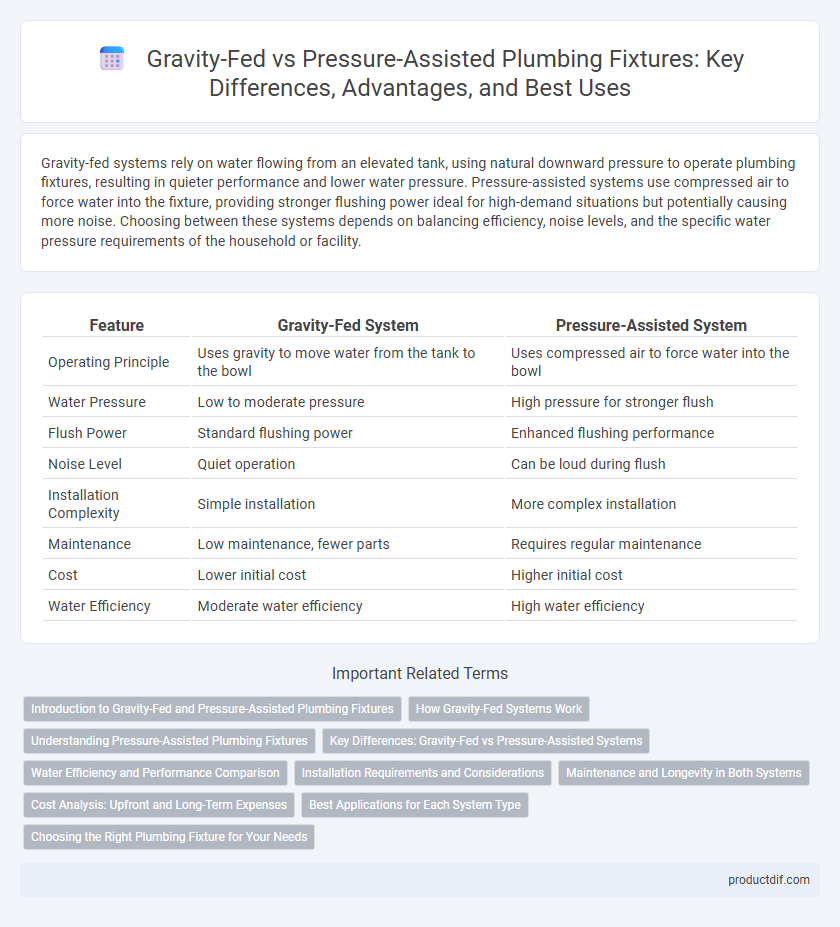 Gravity-Fed vs Pressure-Assisted Plumbing Fixtures: Key Differences, Advantages, and Best Uses