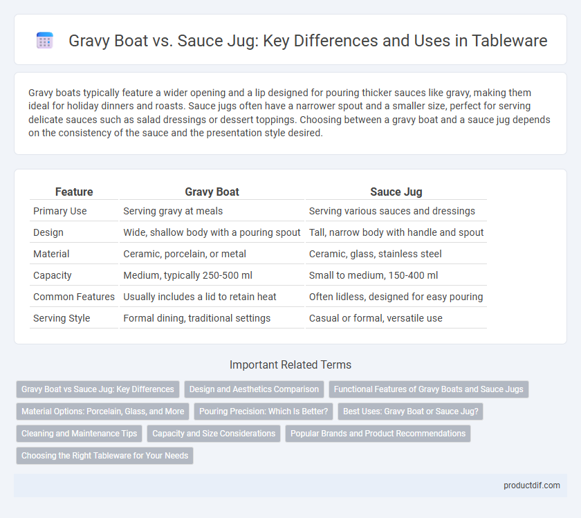 Gravy Boat vs. Sauce Jug: Key Differences and Uses in Tableware