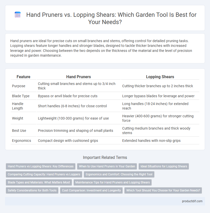 Hand Pruners vs. Lopping Shears: Which Garden Tool Is Best for Your Needs?