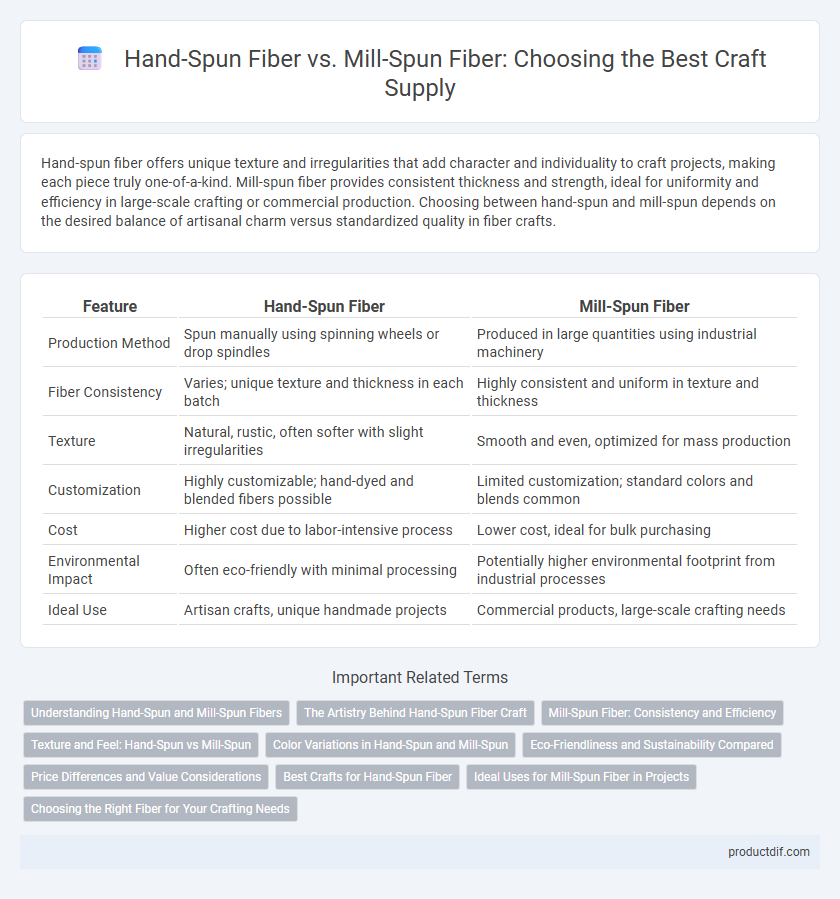 Hand-Spun Fiber vs. Mill-Spun Fiber: Choosing the Best Craft Supply