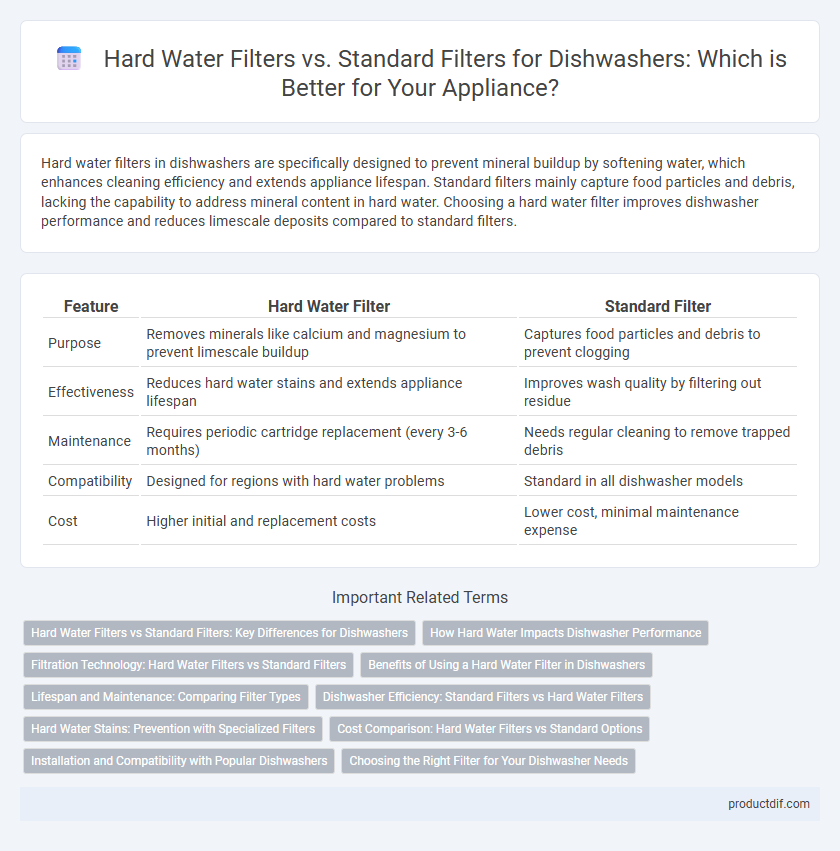Hard Water Filters vs. Standard Filters for Dishwashers: Which is Better for Your Appliance?